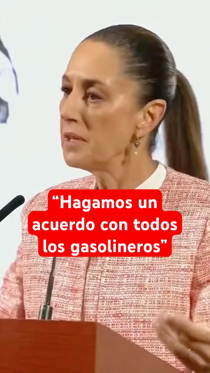 Sheinbaum busca acuerdos con gasolineros para regular los costos de gasolina #shorts