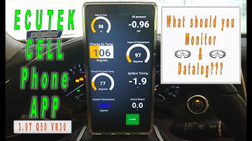 How to set up your Ecutek phone app for your turbo-charged Q50-Q60 VR30