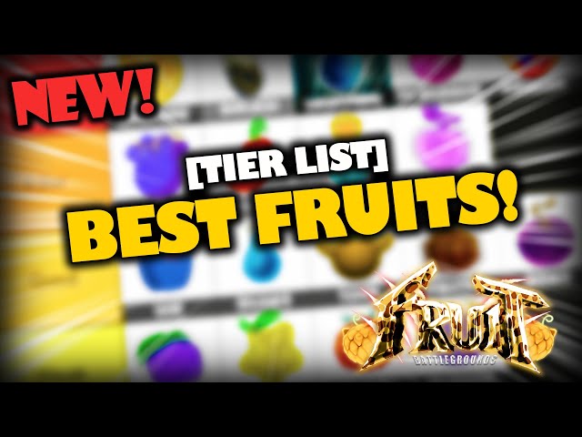 Create a Fruit battlegrounds tierlist ( nika fruit ) Tier List