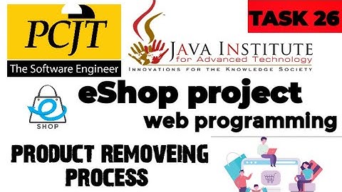 Web Project Task 26| java institute |  1st Year | e shop @javainstituteforadvancedte1415