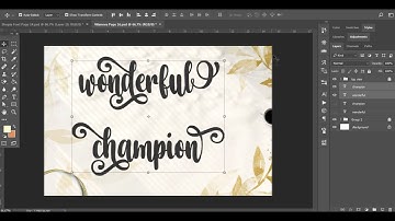 How to add glyphs, swashes, and special character font in Photoshop with Vilanova Calligraphy Font
