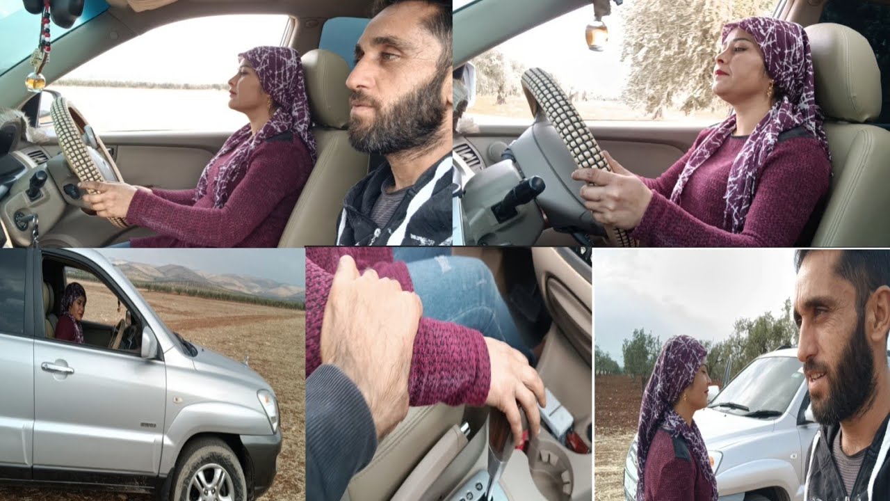 اليوم اول مره روشان بده تعلم سواقه سياره🚗👍🏻❤️