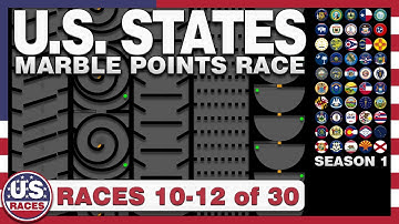 U.S. States Marble Points Race 10-12 of 30 - Video 4 of 10