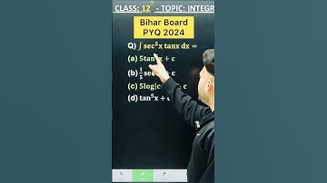 1 Marks Question Bihar Board PYQ 2024 || INTEGRALS    Chapter 7 Class 12 Board Exam 2025 NCERT