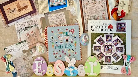 Flosstube Video #88 - March/April Cross Stitching,...