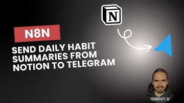 Send Daily Habit Summaries from Notion to Telegram | Full n8n Automation Setup