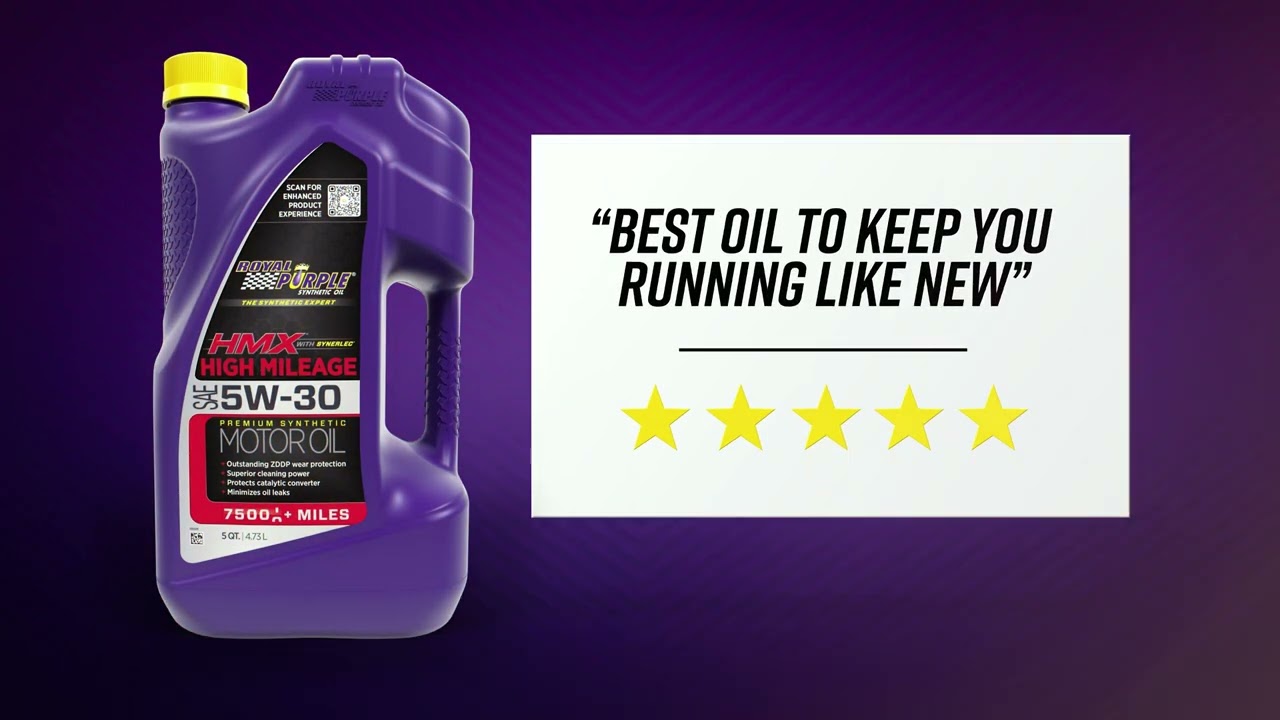 Reviews of Royal Purple® HMX® High Mileage Synthetic Motor Oil