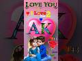 A💙K Letter Name Video💕||Art Name drawing Status💖| #viralshorts #nameartvideo #whatsappstatus #short