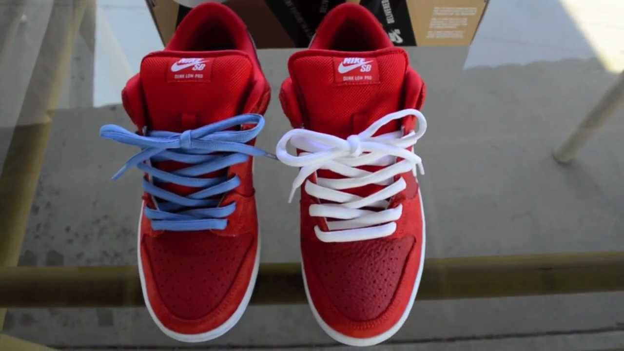 Nike SB Challenge Red Shoe laces Swap 