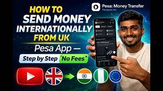 How to Send Money Internationally from UK (No Fees) | Pesa App Step by Step | #ad screenshot 5