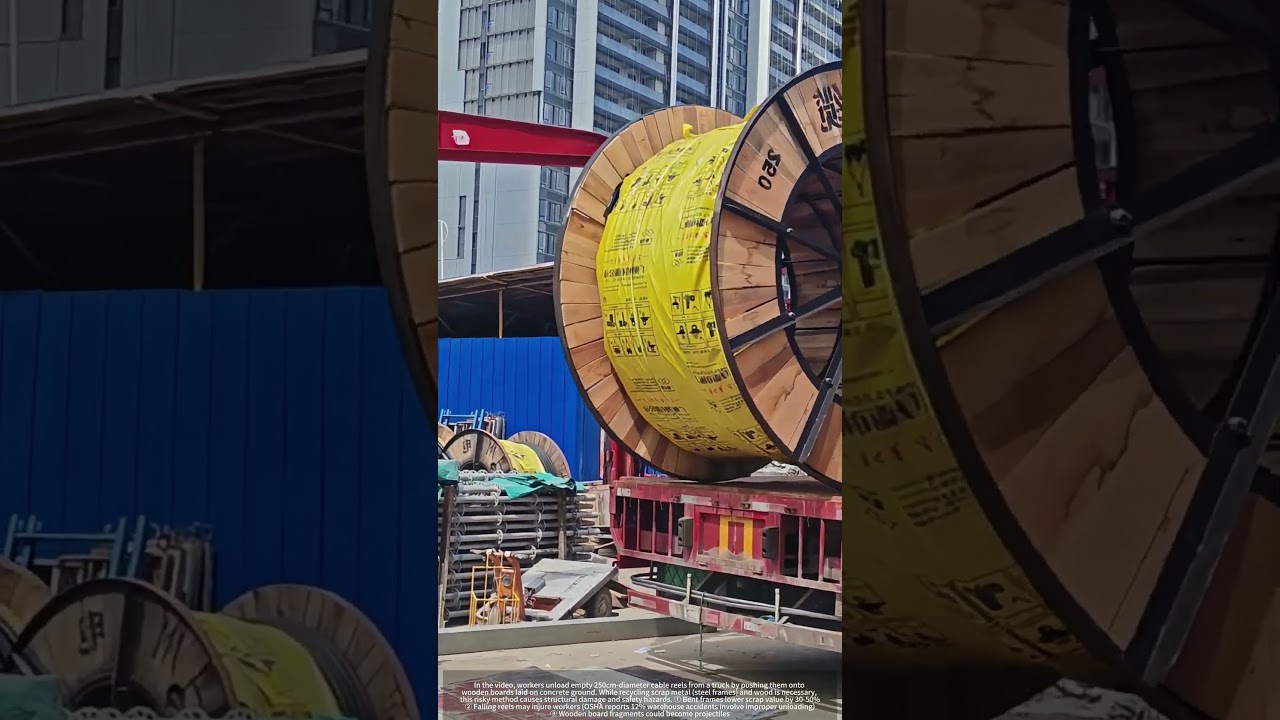 This Is Why Your Scrap Metal Loses Value : 8ft Cable Reels Deformed by Improper Handling