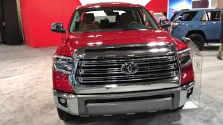 This is the all new refreshed toyota tundra 1794 edition crewmax with
barcelona red exterior and brown / black leather interior. i went to
calgary in...