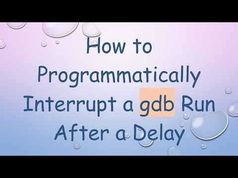 How to Programmatically Interrupt a gdb Run After a Delay