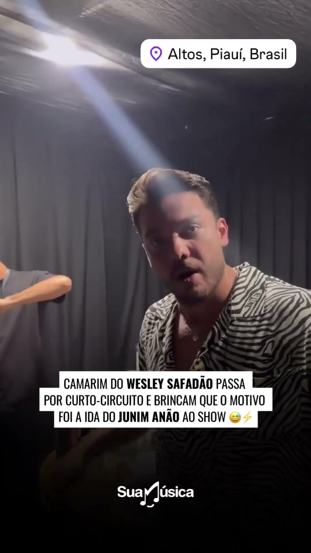 Não é só azar do anão, é energia demais com Wesley Safadão! ?⚡  #WesleySafadão #forró #Junimanão
