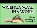 Writing a Novel in 30 Days (Filmed Every Day in Nov 2014)