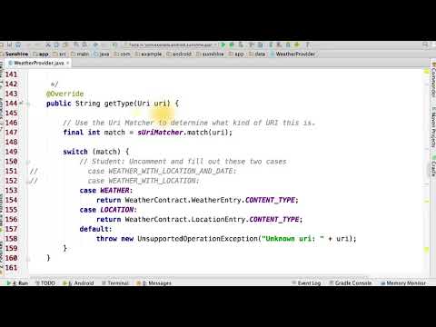 11   Code the ContentProvider onCreate