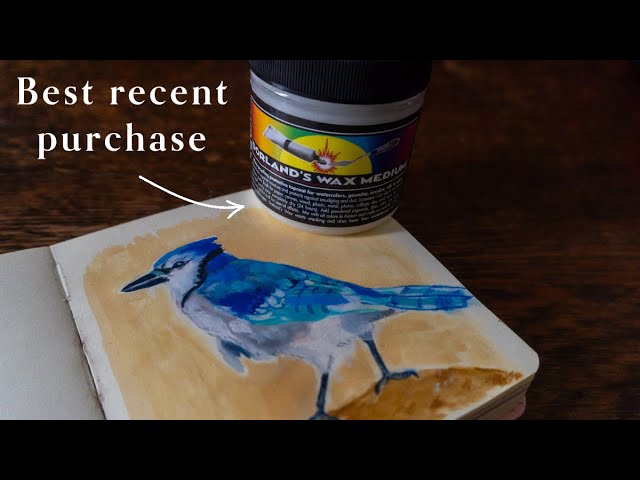 Using Cold Wax Medium to Seal a Finished Watercolor Painting 