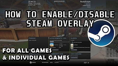 How To Enable & Disable Steam Overlay (All Games/Specific Individual Games) Steam Tutorial 2021