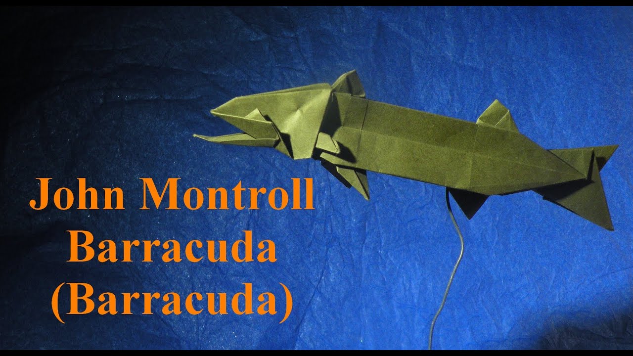 TUTORIEL Origami - Barracuda de John Montroll (Barracuda)