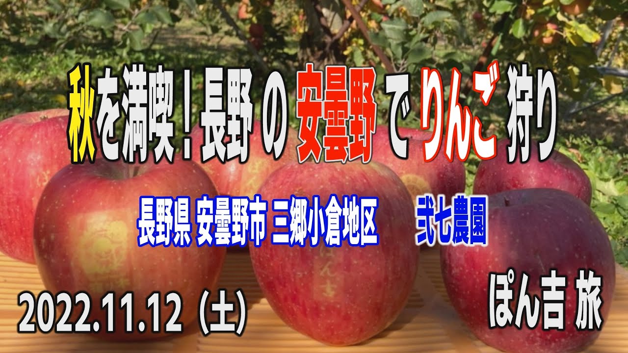 秋を満喫！長野の安曇野でりんご狩り