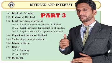 New Syllabus Secretarial practice || Chapter 10 Dividend and Interest | Unpaid | Unclaimed | part