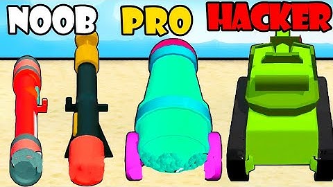 NOOB vs PRO vs HACKER in Fireball Gun Run Part 2 | Gameplay Satisfying (Android,iOS)