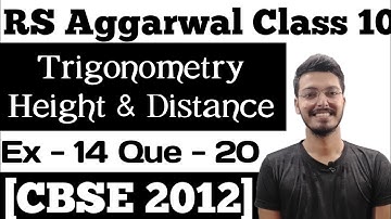 The angle of depression from the top of a tower of a point A on the ground is 30°. On moving a a dis
