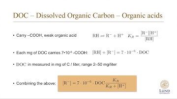 Water Chemistry 2: Buffering systems