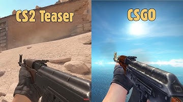 Counter Strike 2 Trailer vs Counter Strike Global Offensive Weapon Comparison