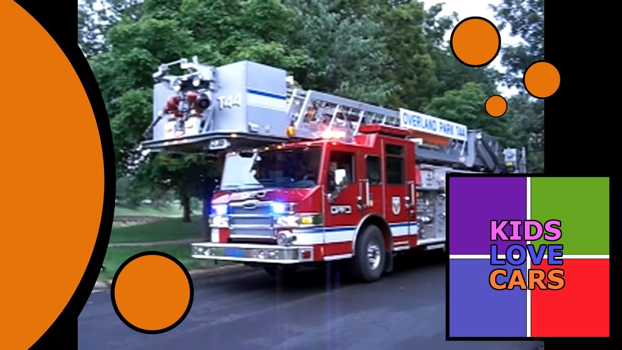 Real Fire Trucks with Sirens for Children Kids | Fire Trucks in Action ...