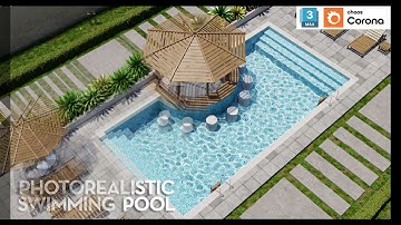 Photorealistic Swimming Pool with Corona Renderer
