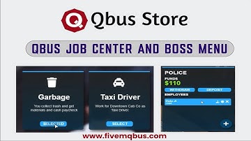 Qbus Job Center | Qbus Boss Menu | FiveM QBCore