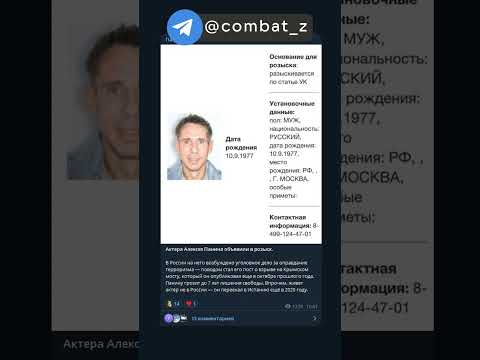 Актер Панин в розыске