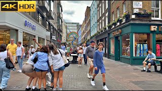London Tourist Walk in Summer 2023 | Central London walk through the West End [4K HDR]