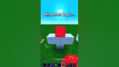 Minecraft logic #shorts #minecraft #motivation #gaming