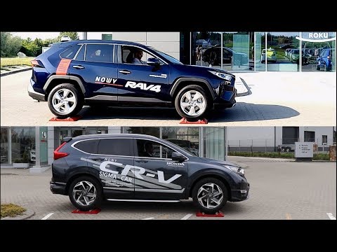 SLIP TEST - Toyota RAV4 AWD vs Honda CR-V AWD - @4x4.tests.on.rollers