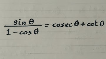 sinθ/(1-cosθ)=cosecθ+cotθ || Proving Trigonometric Identities