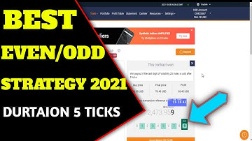 Binary.com Trading || Best EVEN/ODD Strategy 2021 - Profit in Durations 5 Seconds