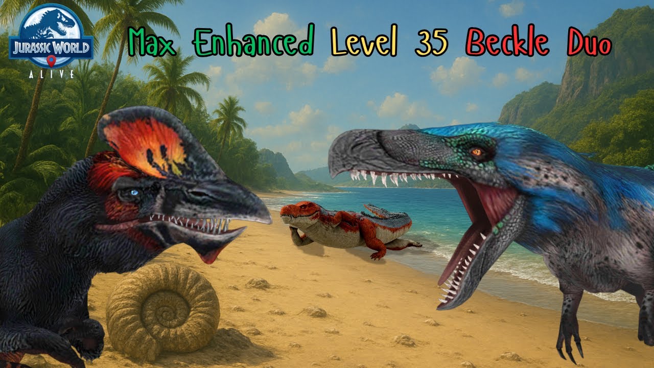 Can we BEAT Max Enhanced Level 35 Beckle Duo 😳 | PVP Battles | Jurassic World Alive Gameplay 623