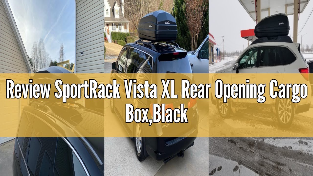 Review SportRack Vista XL Rear Opening Cargo Box,Black