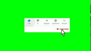 GREEN SCREEN ANIMATED SUBSCRIBE BUTTON LIKE NO COPYRIGHT