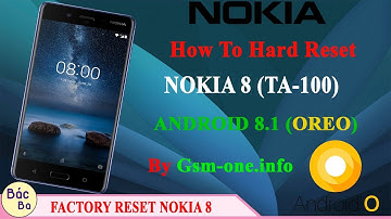 How To Factory Reset Nokia 8 (TA-1004) Android 8.1(Oero) | Hard Reset