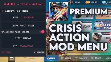 CRISIS ACTION MOD MENU PREMIUM V4.7.5  - LATEST VERSION