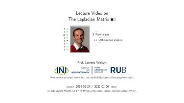 LM 3.3 - Laplacian Matrix (3 min)