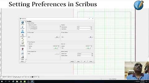 Setting preferences in scribus