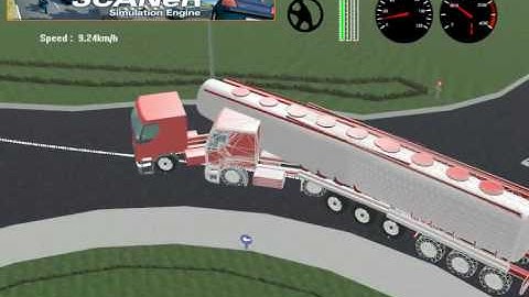 truck ESP driving simulation SCANeR