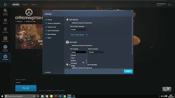 Changer la langue dans Overwatch (Battle.net)