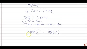 If `x^2 + y^2=6xy`  prove that `2log(x+y) = logx+ logy + 3log2`