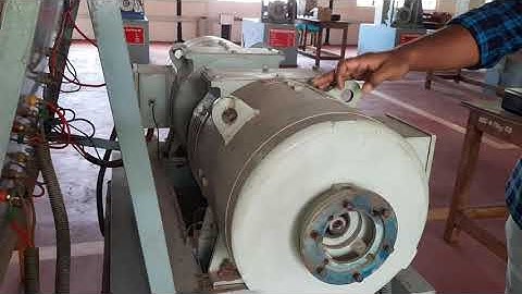 Load test on DC shunt generator