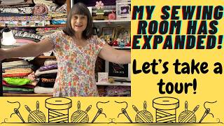 Tour of New & Improved Sewing Room!
